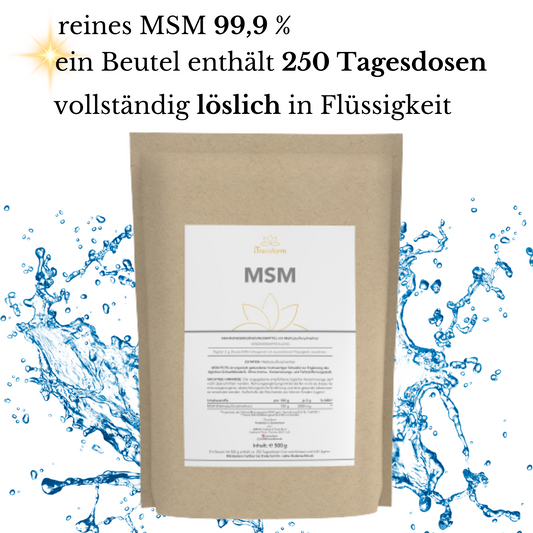 MSM Pulver vegan 🌱500g Gelenk-Gefäßfit