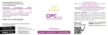 <transcy>OPC 200mg economy set, vegan, 360 capsules, 180 daily rations</transcy>