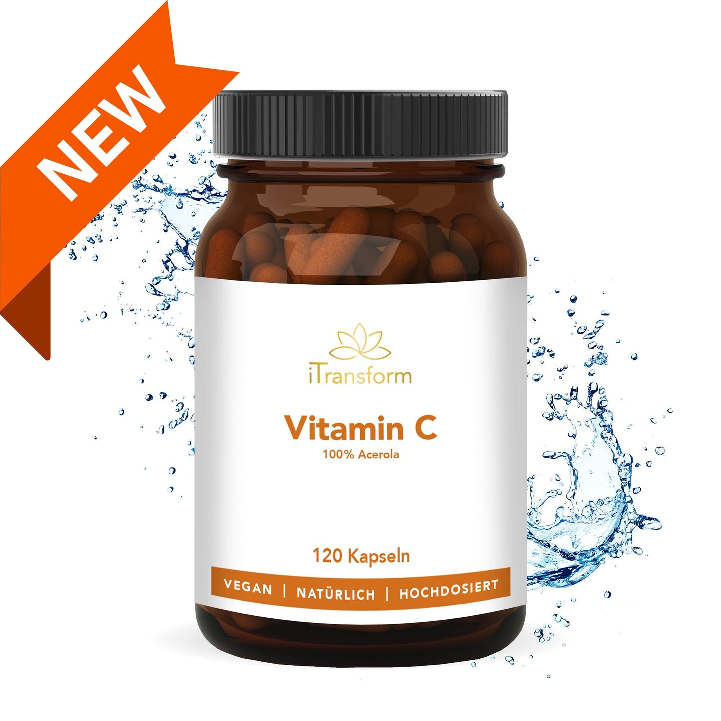 Vitamin C vegan 🌱aus der Acerola Kirsche 25%, 120Kapseln